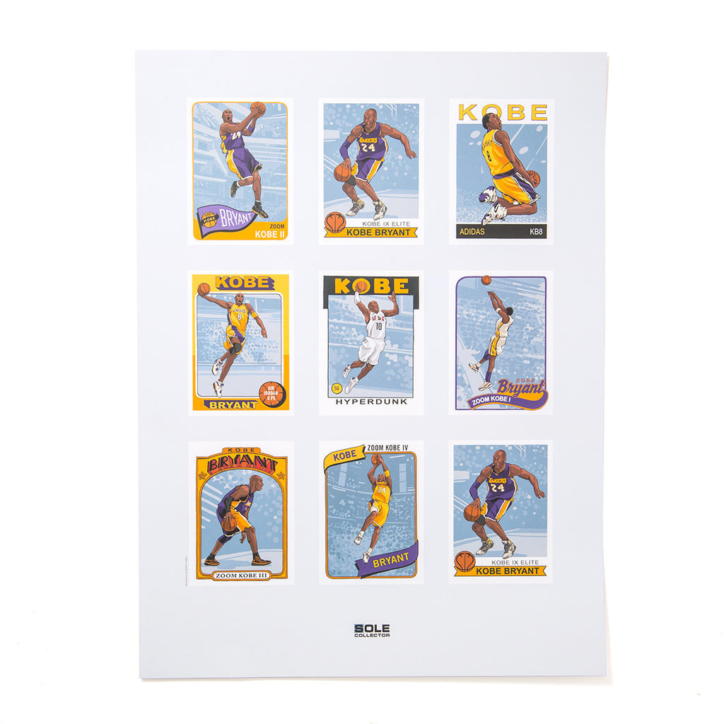 Kobe Bryant Trading Card Poster